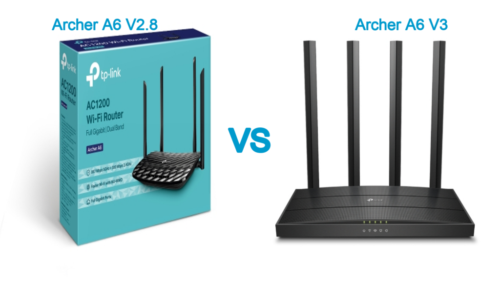 TP-Link Archer A6 V2.8 vs. Archer A6 V3