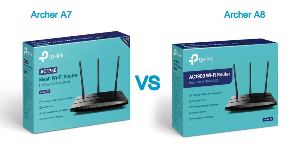 TP-Link Archer A7 vs. Archer A8